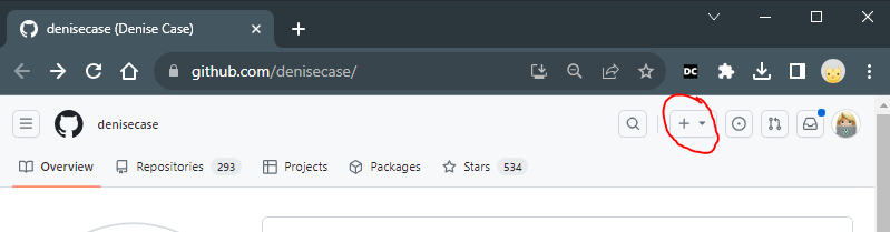 GitHub: Create New Repo